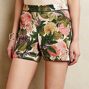 ✿ Elevenses Anthropologie ✿ Ranunculus Bloom Floral Shorts US 6